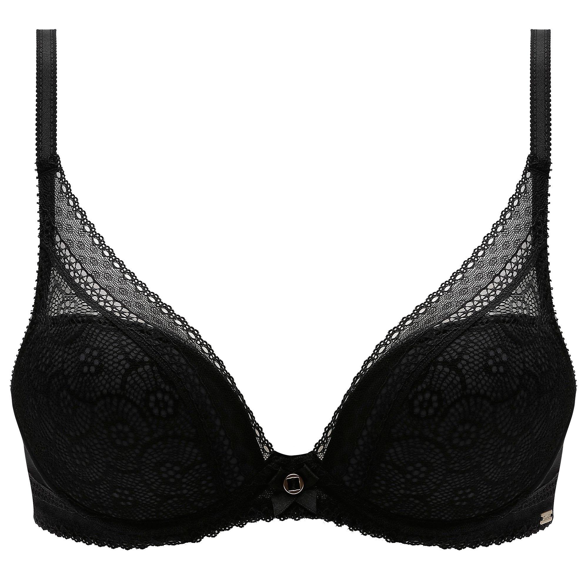 Product image 5 of 6, which shows Chantelle Festivite Plunge T-Shirt Bra, Black, 30D