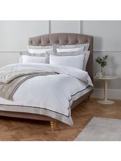 John Lewis Padova 400 Thread Count Egyptian Cotton Bedding - view 2, Cool Grey