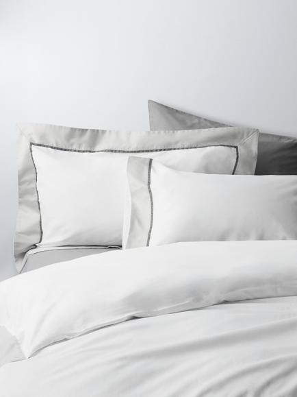 John Lewis Padova Egyptian Cotton Sateen Bedding, 400 Thread Count, Cool Grey