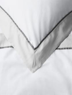 John Lewis Padova Egyptian Cotton Sateen Bedding, 400 Thread Count - view 2, Cool Grey