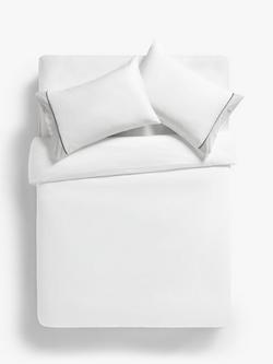 John Lewis Padova 400 Thread Count Egyptian Cotton Bedding, Cool Grey