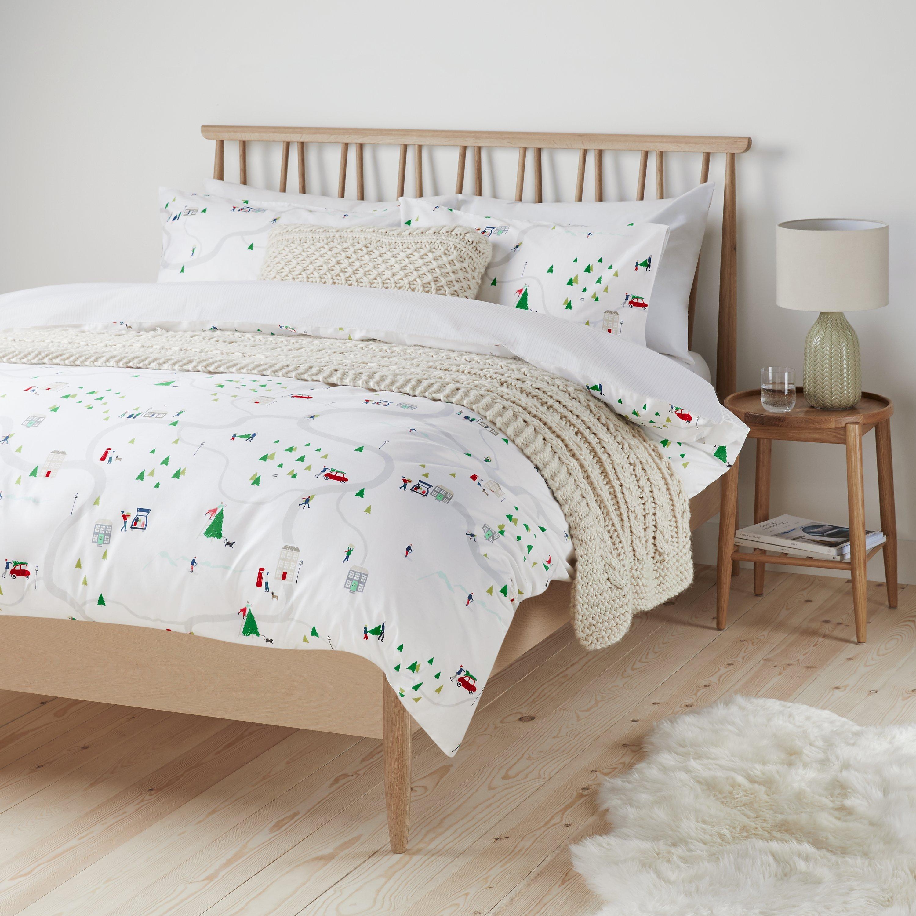 John Lewis & Partners Christmas Village Duvet Cover Set, Multi
