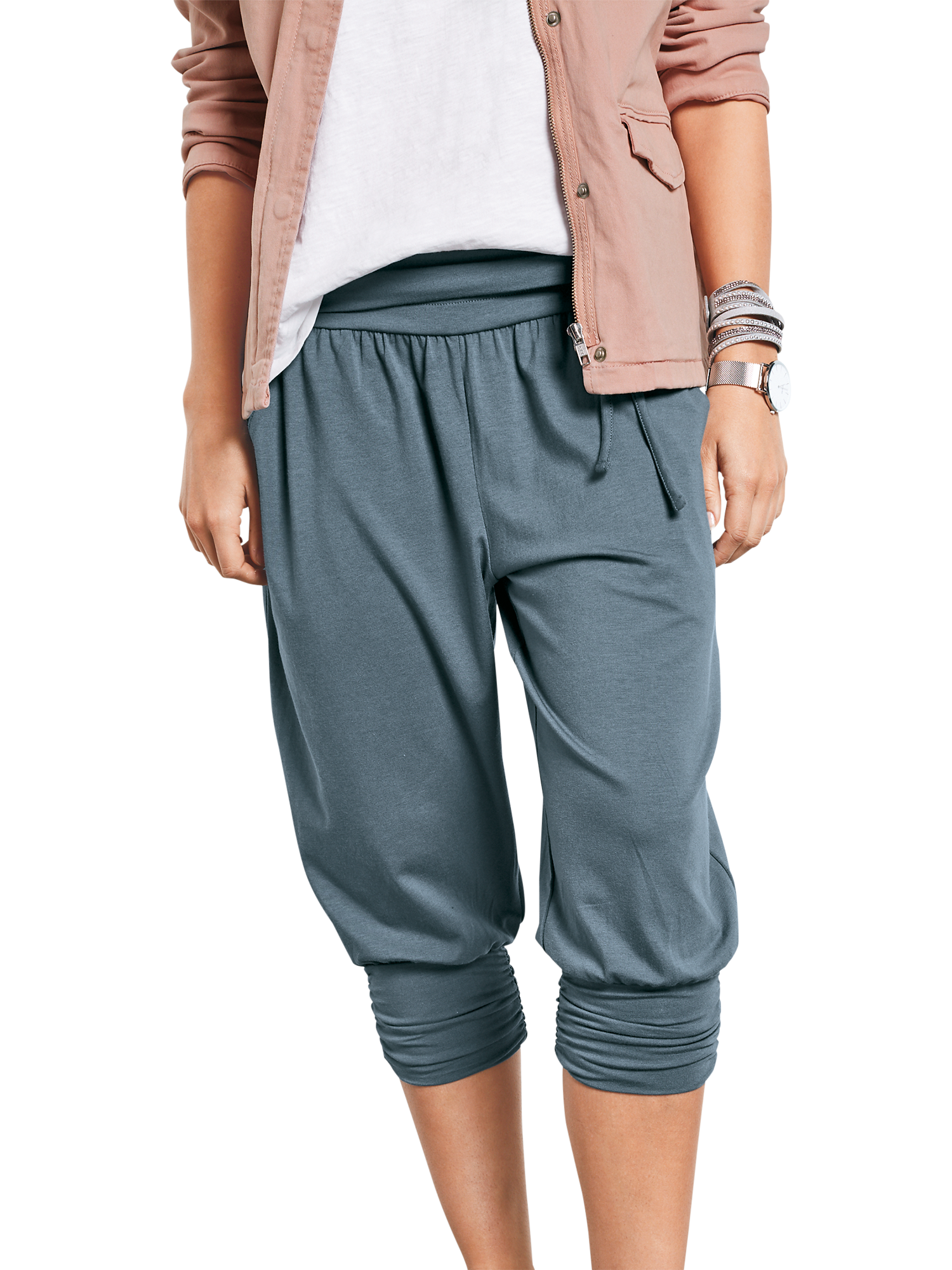 Cropped fashion harem trousers