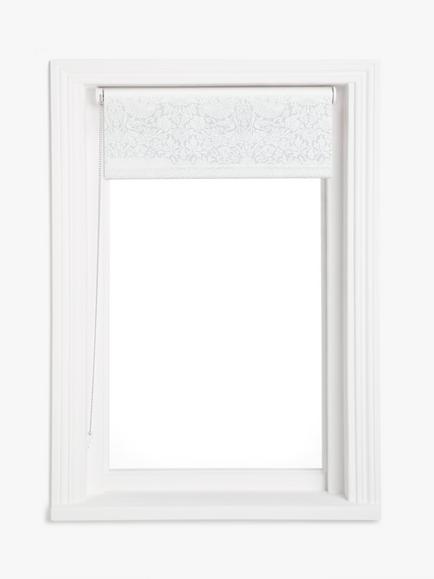 Morris & Co. Strawberry Thief Roller Sheer Blind, White - view 2, White