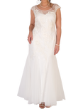 Chesca Godet Tulle Wedding Dress, Ivory