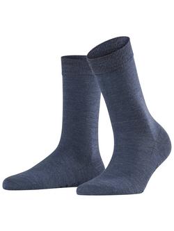 FALKE Soft Merino Wool Blend Socks - view 2, Dark Blue Melange