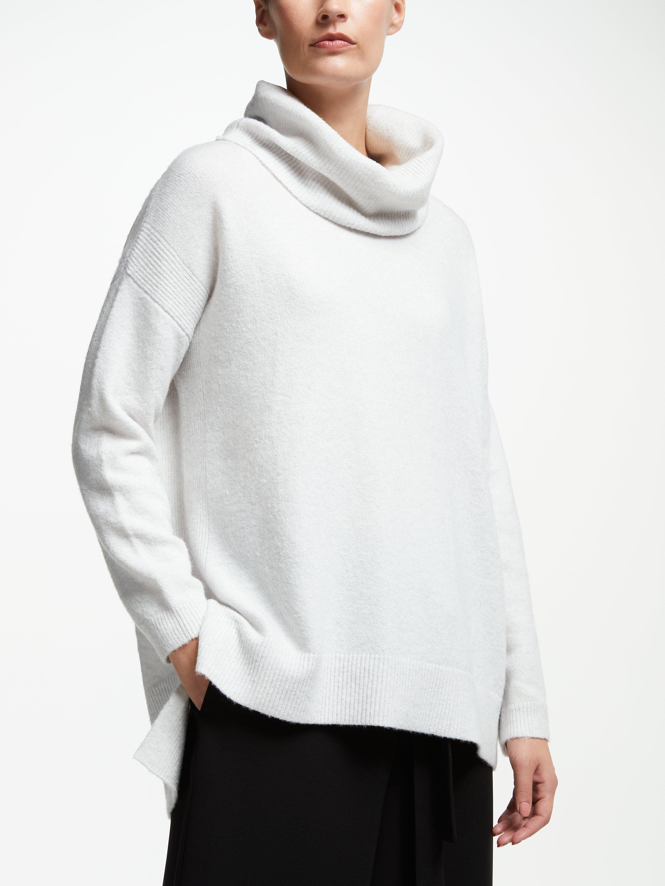 John Lewis & Partners Cowl Neck Sweater, Oyster