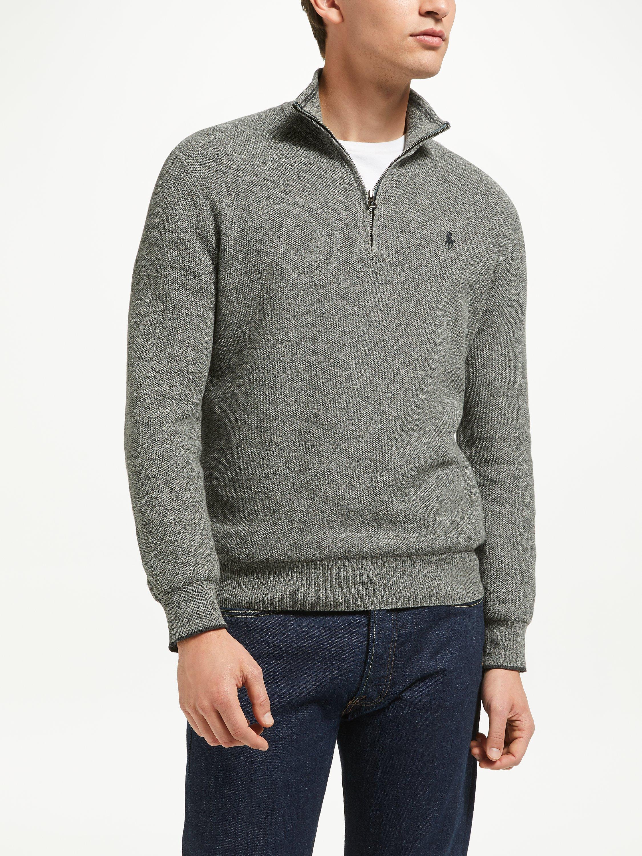 Mens ralph lauren half zip jumper on sale