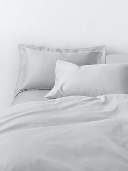 John Lewis Specialist Temperature Regulating Cotton 400 Thread Count Cotton Bedding, Cool Grey