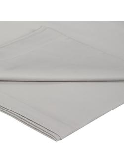 John Lewis Temperature Balancing Cotton 400 Thread Count Flat Sheet, Cool Grey