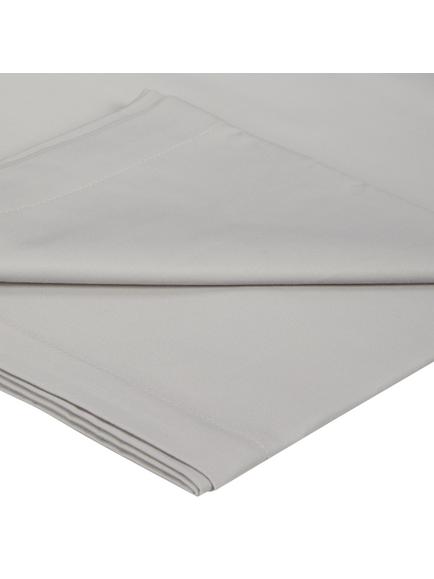 John Lewis Temperature Balance Cotton Sateen 400 Thread Count Flat Sheet, Cool Grey