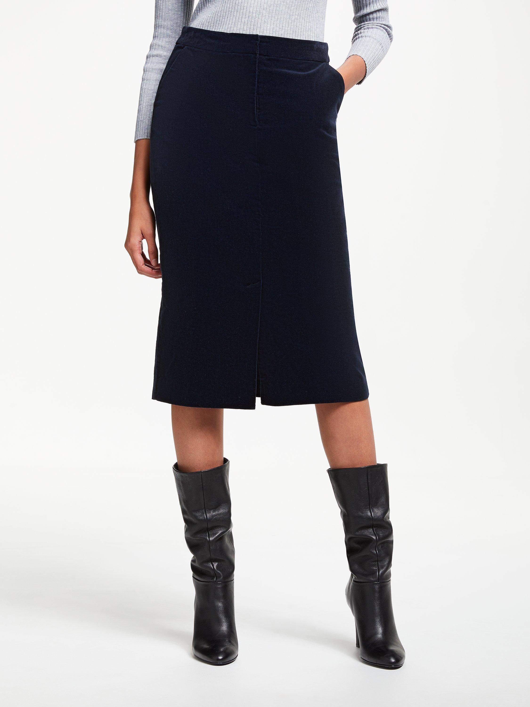 John Lewis Partners Cord Pencil Skirt