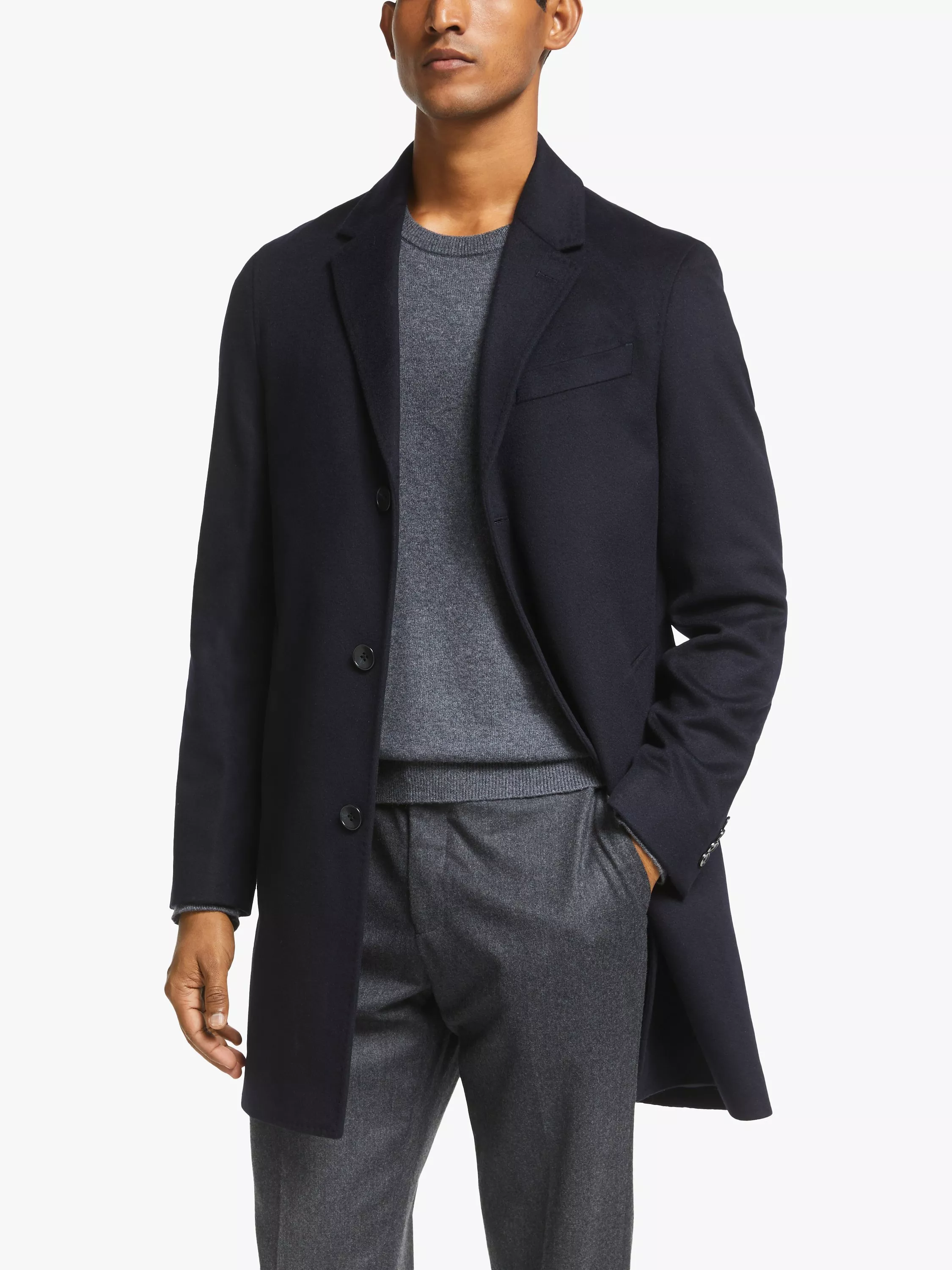 Mens navy epsom coat best sale