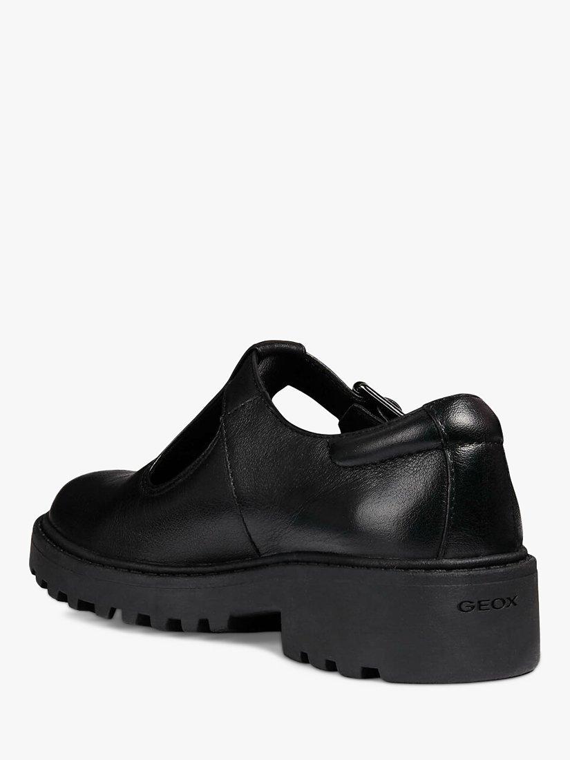 Product image 4 of 8, which shows Geox Kids' Casey G T-Bar School Shoes, Black, 28