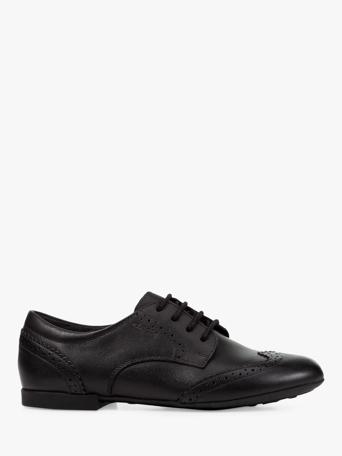 Geox Kids' J Plie Brogue Shoes, Black