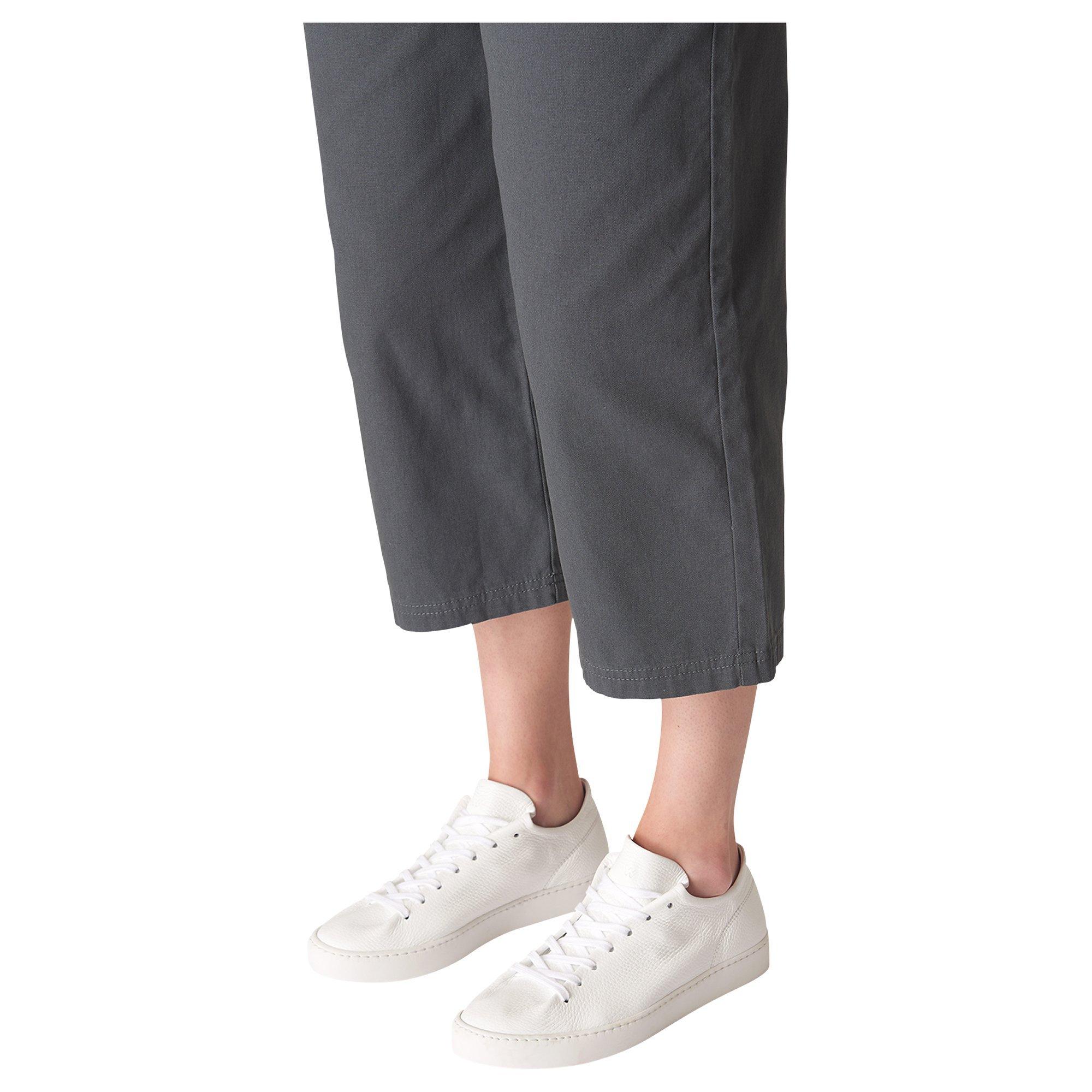 Whistles Folly Leather Unlined Soft Trainers, White, 3