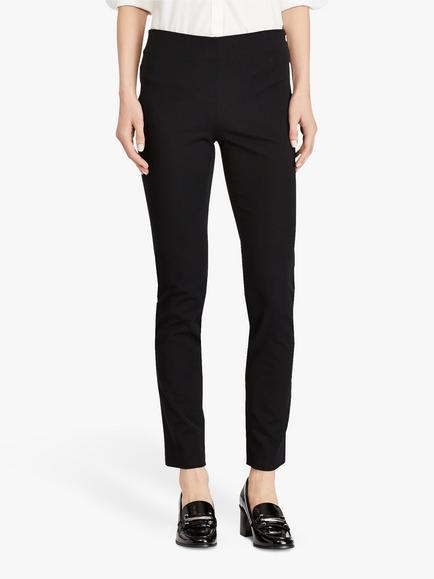 Lauren Ralph Lauren Keslina Twill Skinny Trousers, Black - view 2, Black