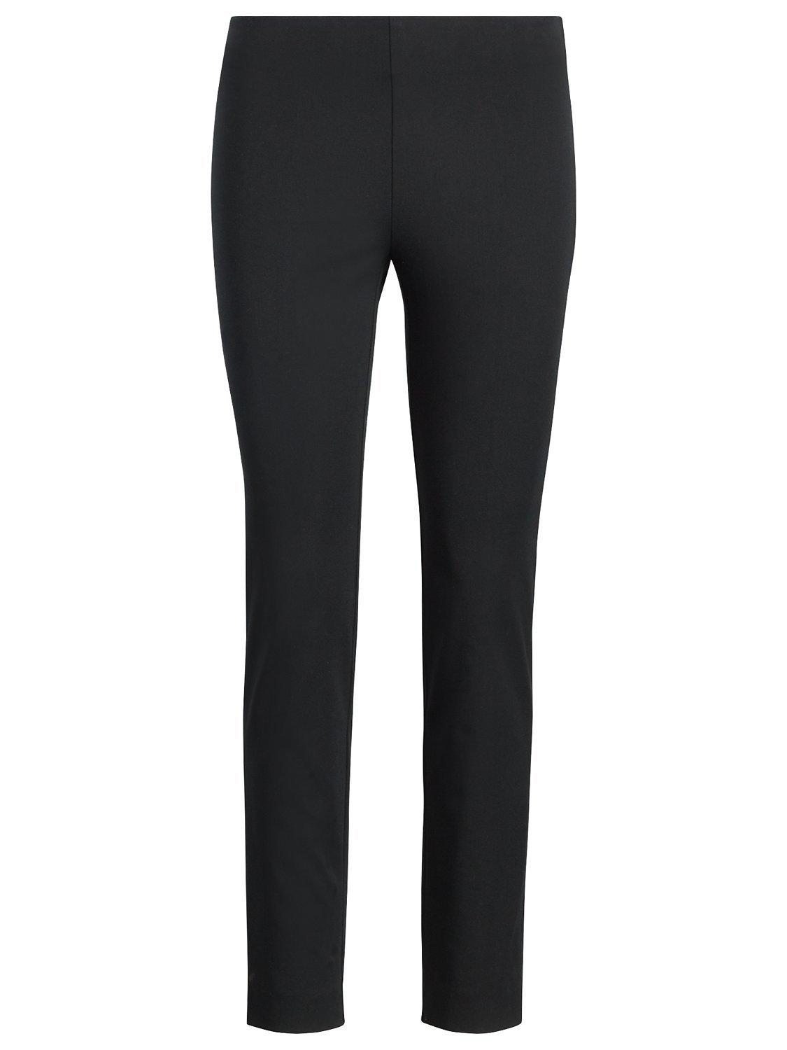 Product image 6 of 6, which shows Lauren Ralph Lauren Twill Skinny Trousers, Black, 6