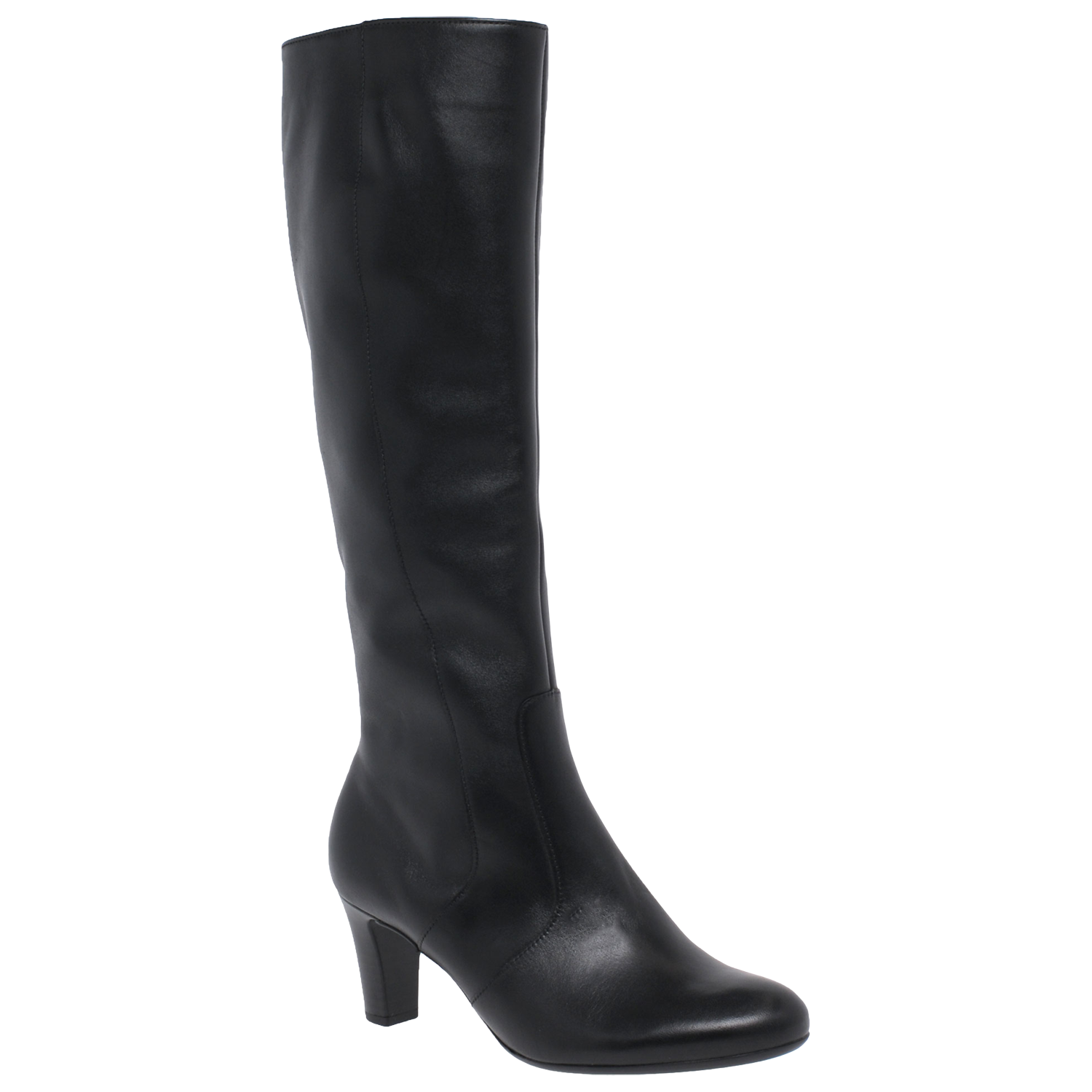 Gabor Maybe Slim Fit Knee High Boots Black Leather