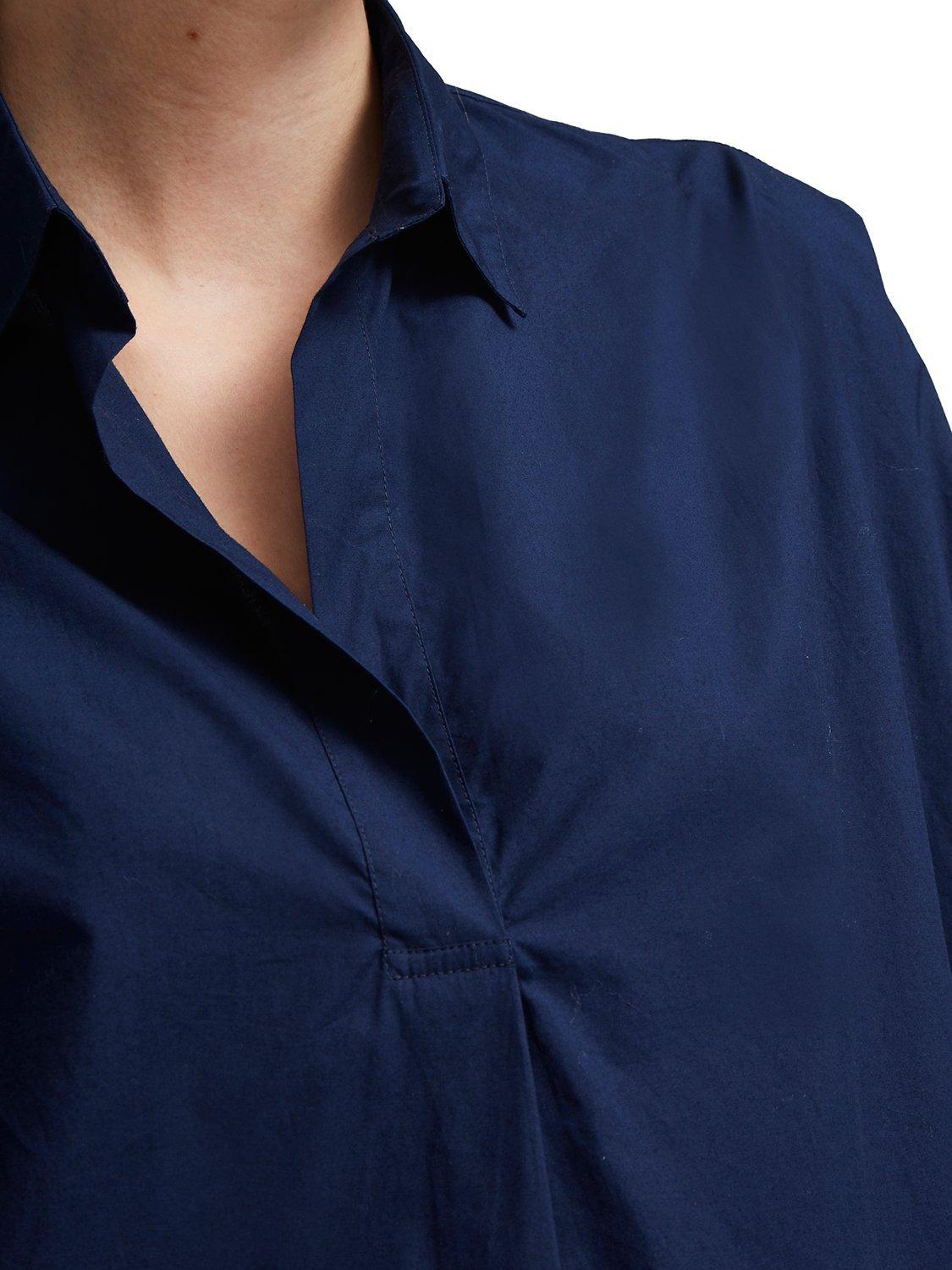 Product image 4 of 5, which shows French Connection Rhodes Poplin Shirt, Indigo, S