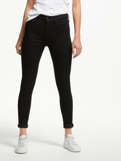 Levi's 720 High Rise Super Skinny Jeans, Black Galaxy