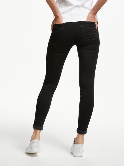 Levi's 720 High Rise Super Skinny Jeans - view 2, Black Galaxy