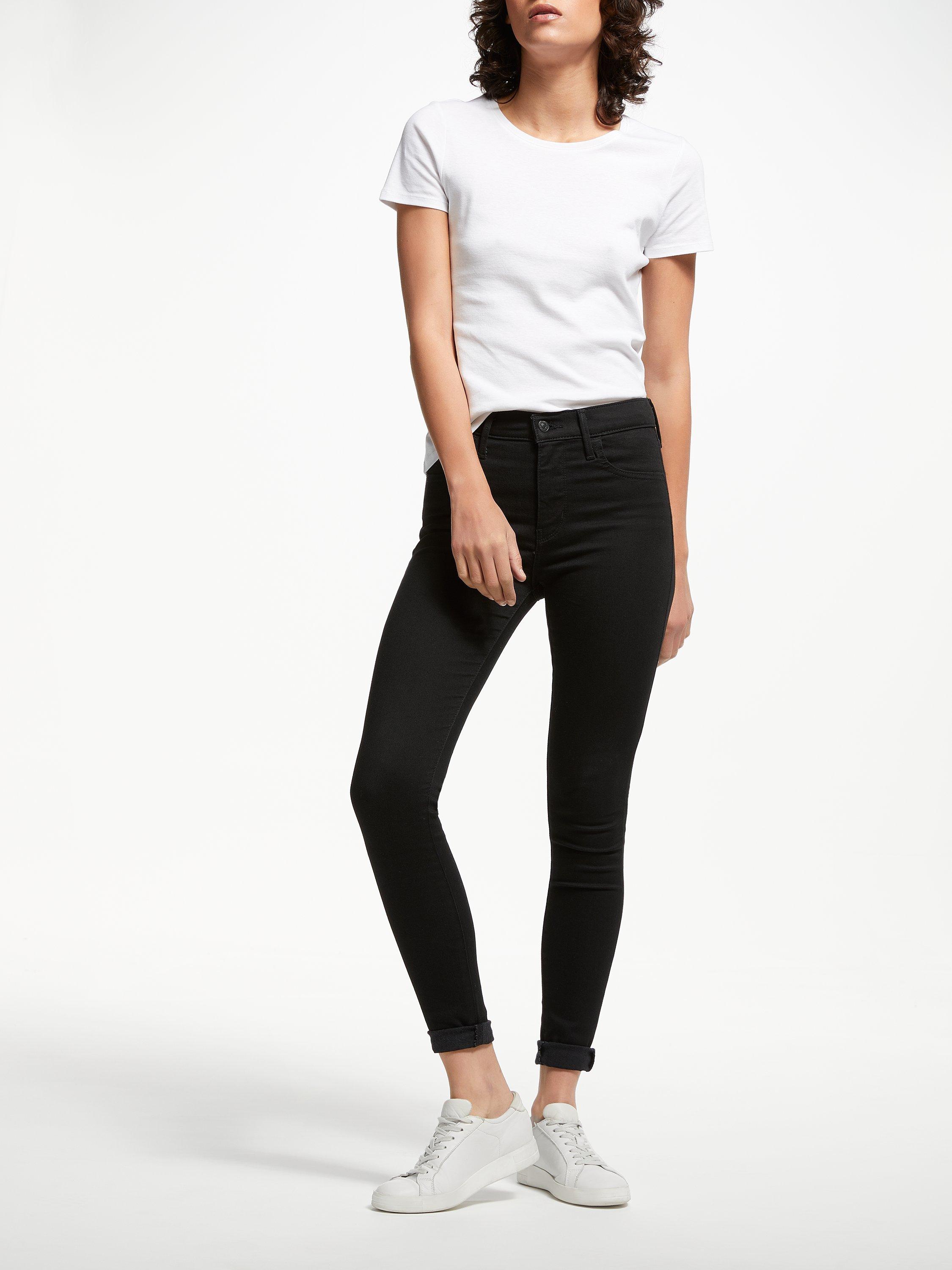 Product image 4 of 8, which shows Levi's 720 High Rise Super Skinny Jeans, Black Galaxy, W27/L30