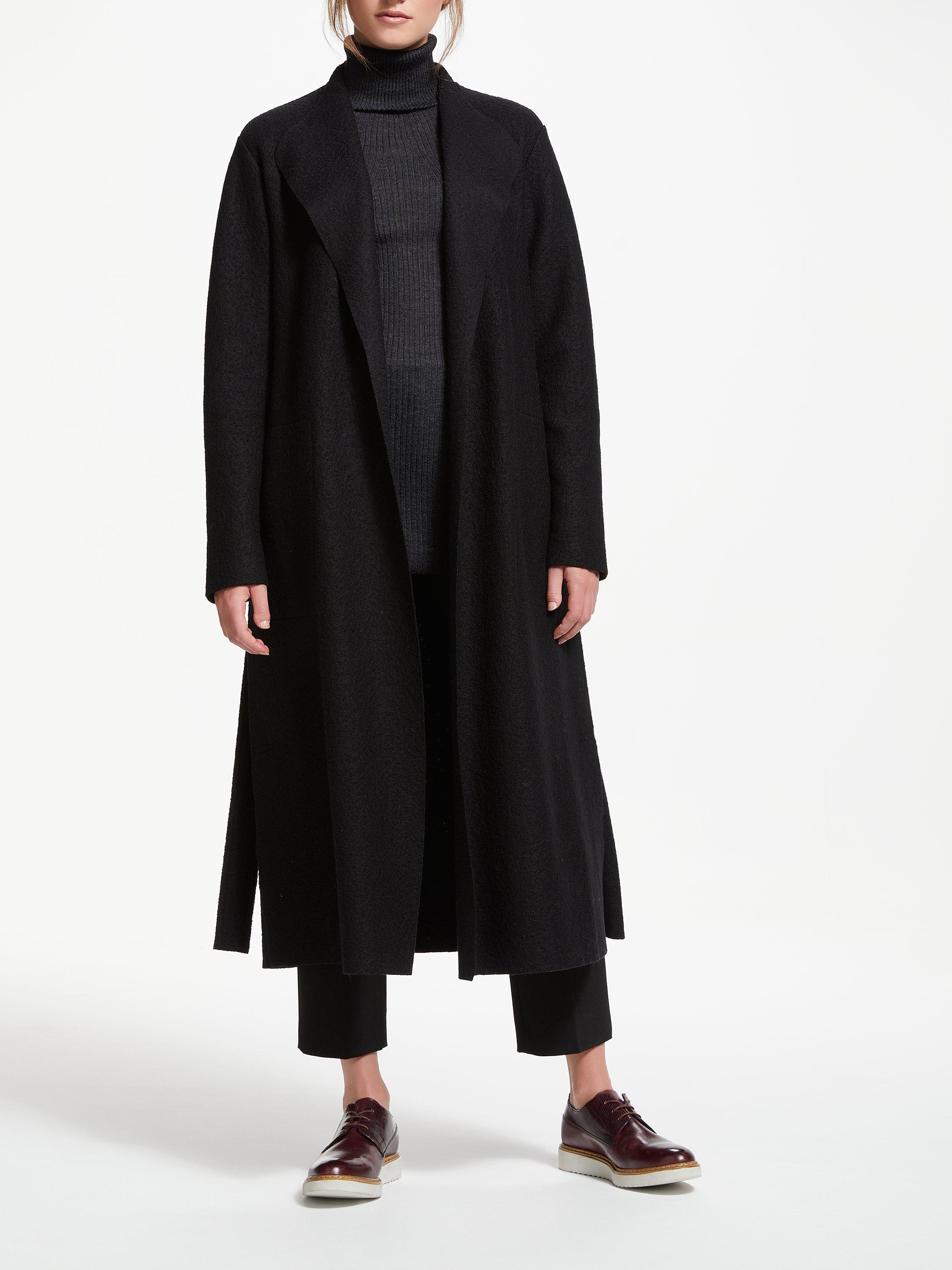 Modern Rarity Belted Split Coatigan, Black