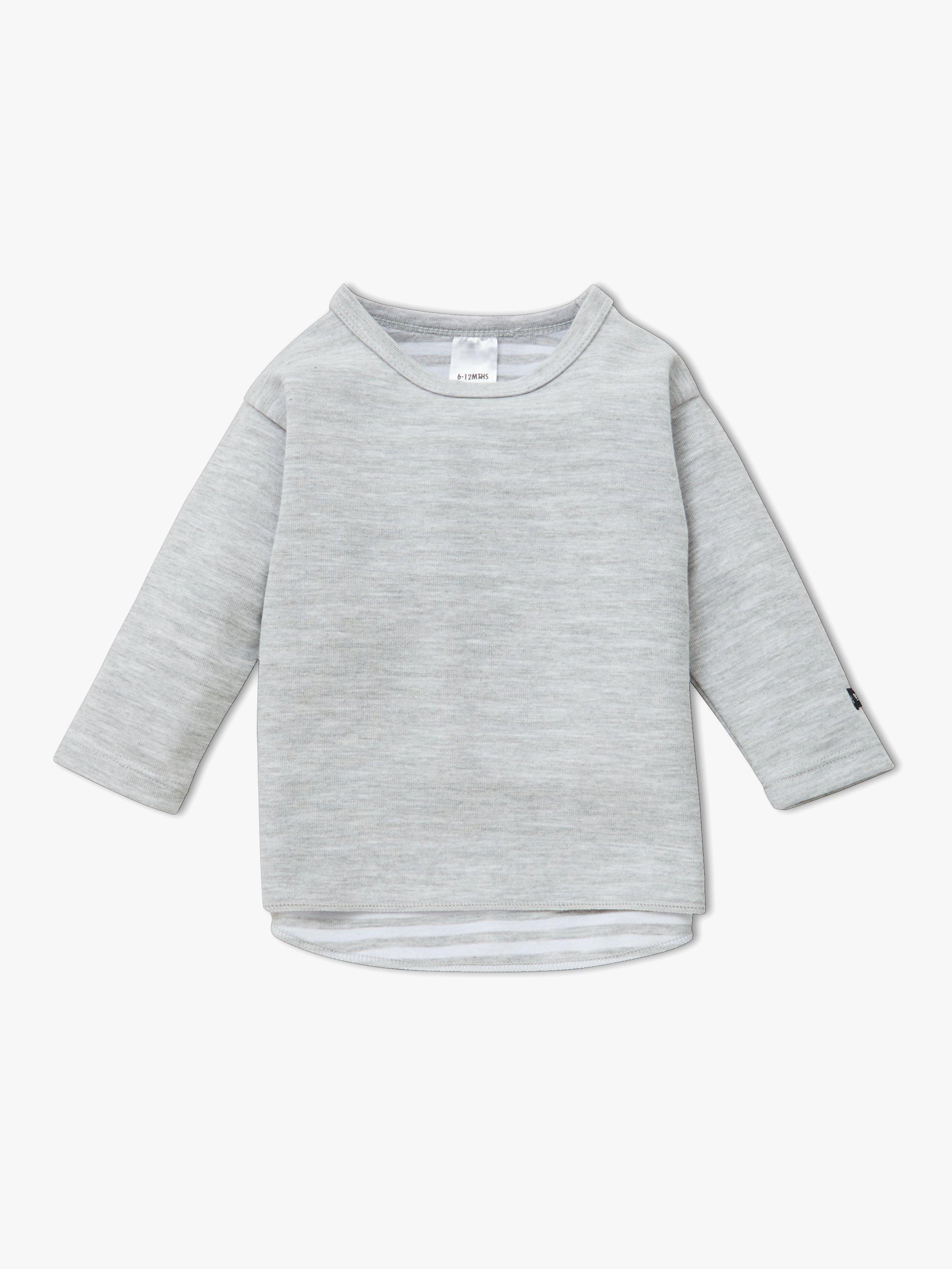 Bonds Baby Long Sleeve Bodysuit, Grey