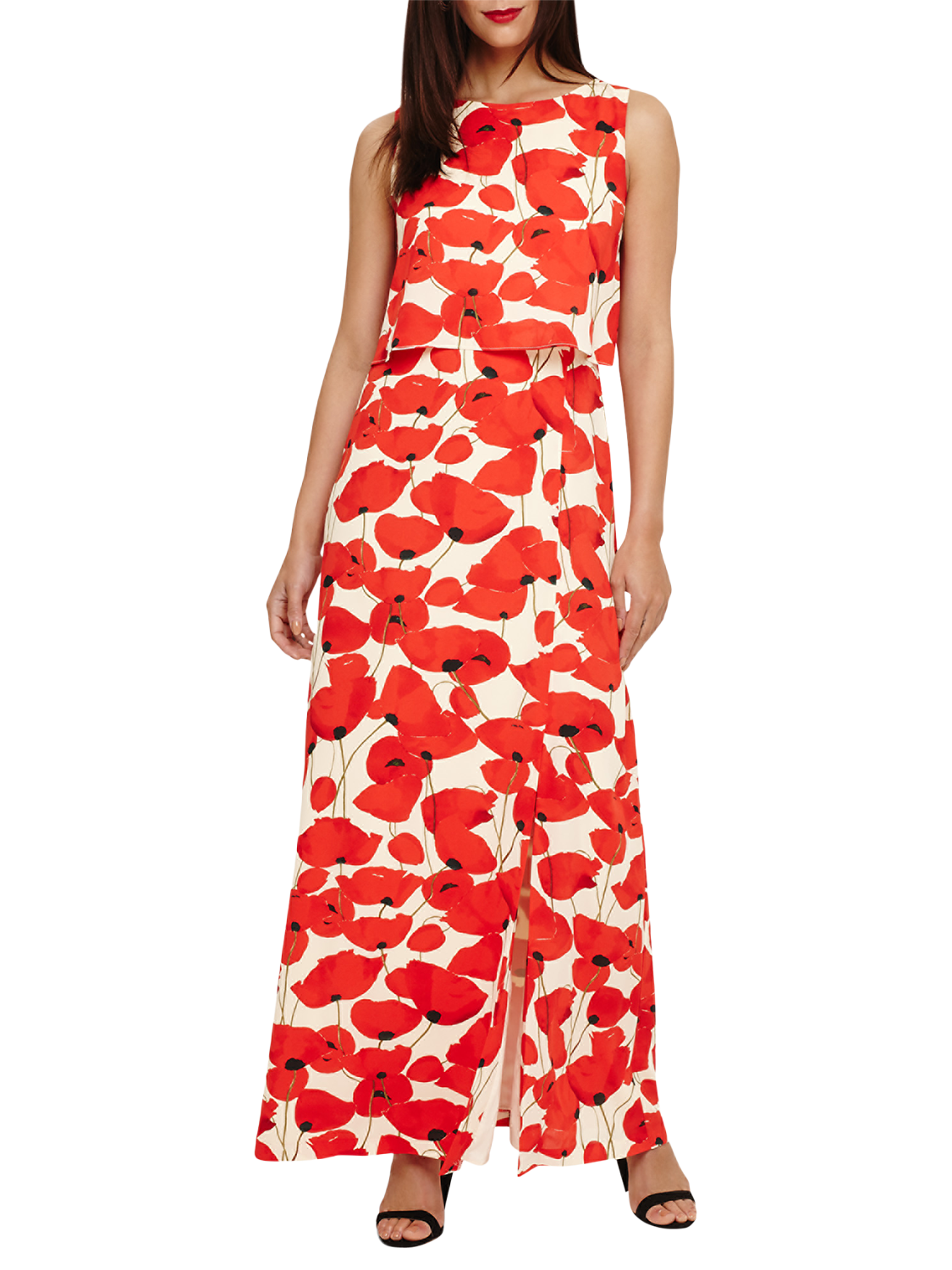 Phase Eight Dorothy Poppy Maxi Dress, Poppy Red