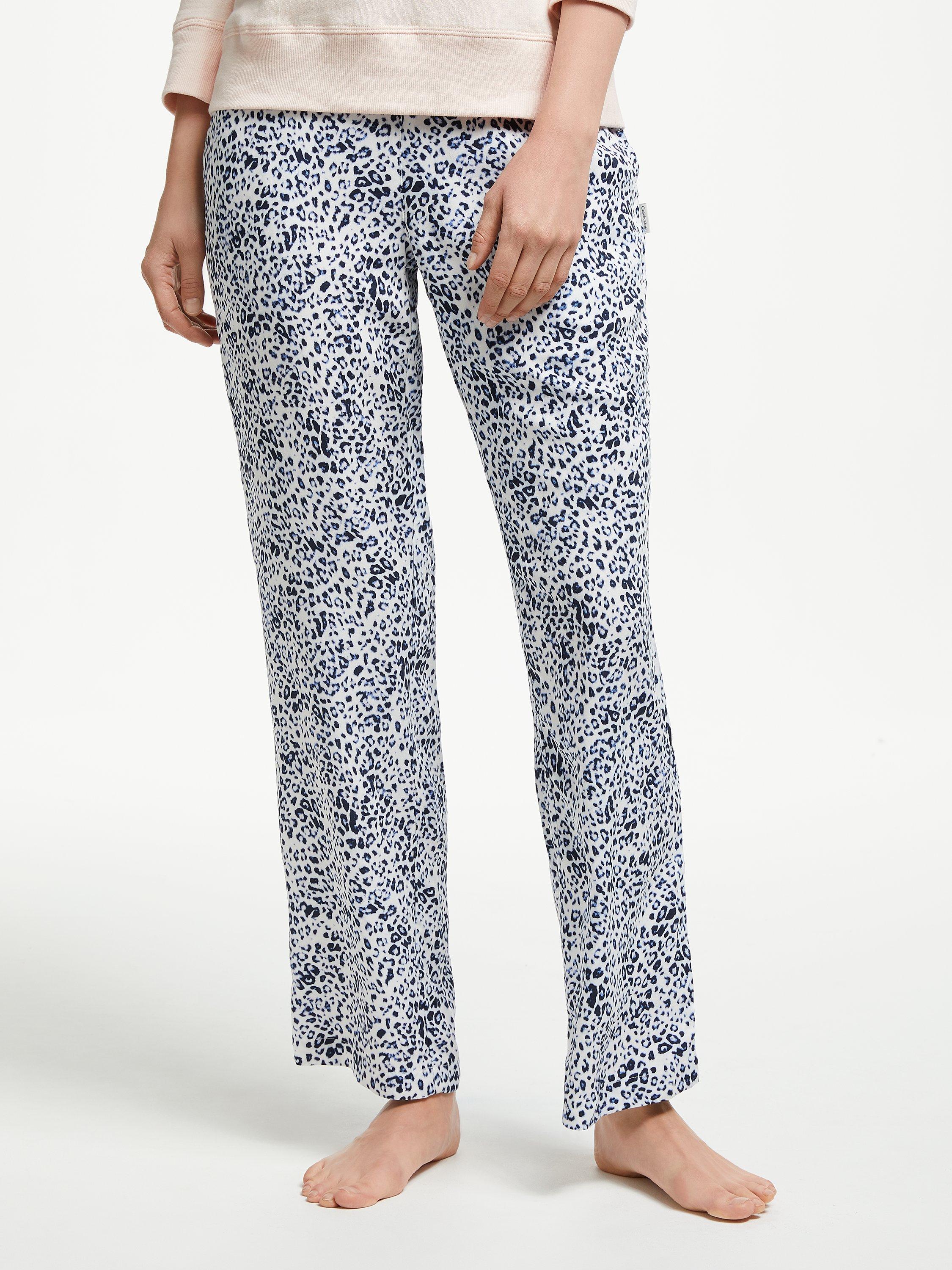 Calvin Klein Animal Print Pyjama Bottoms, Blue/Multi