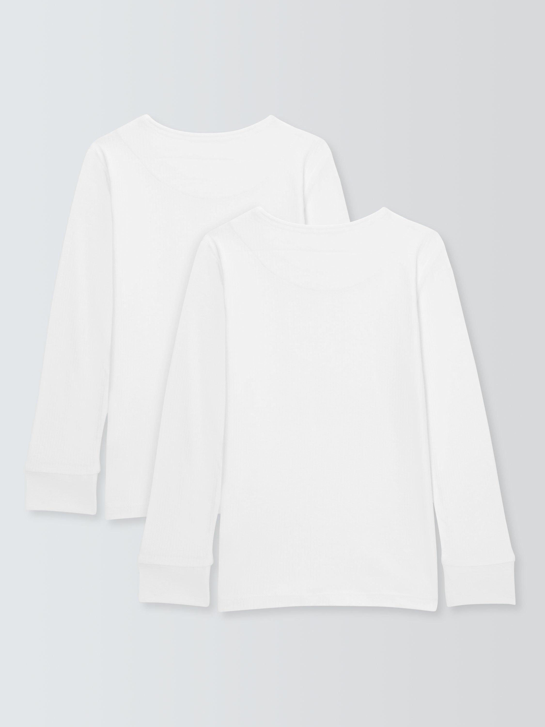 John Lewis Kids Thermal Long Sleeve Top Pack of 2