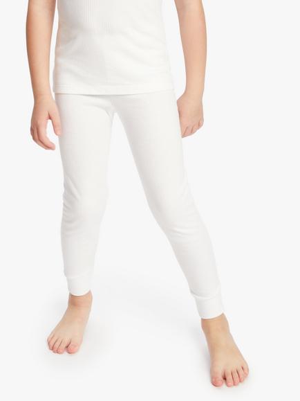 John Lewis Kids' Thermal Legging, White