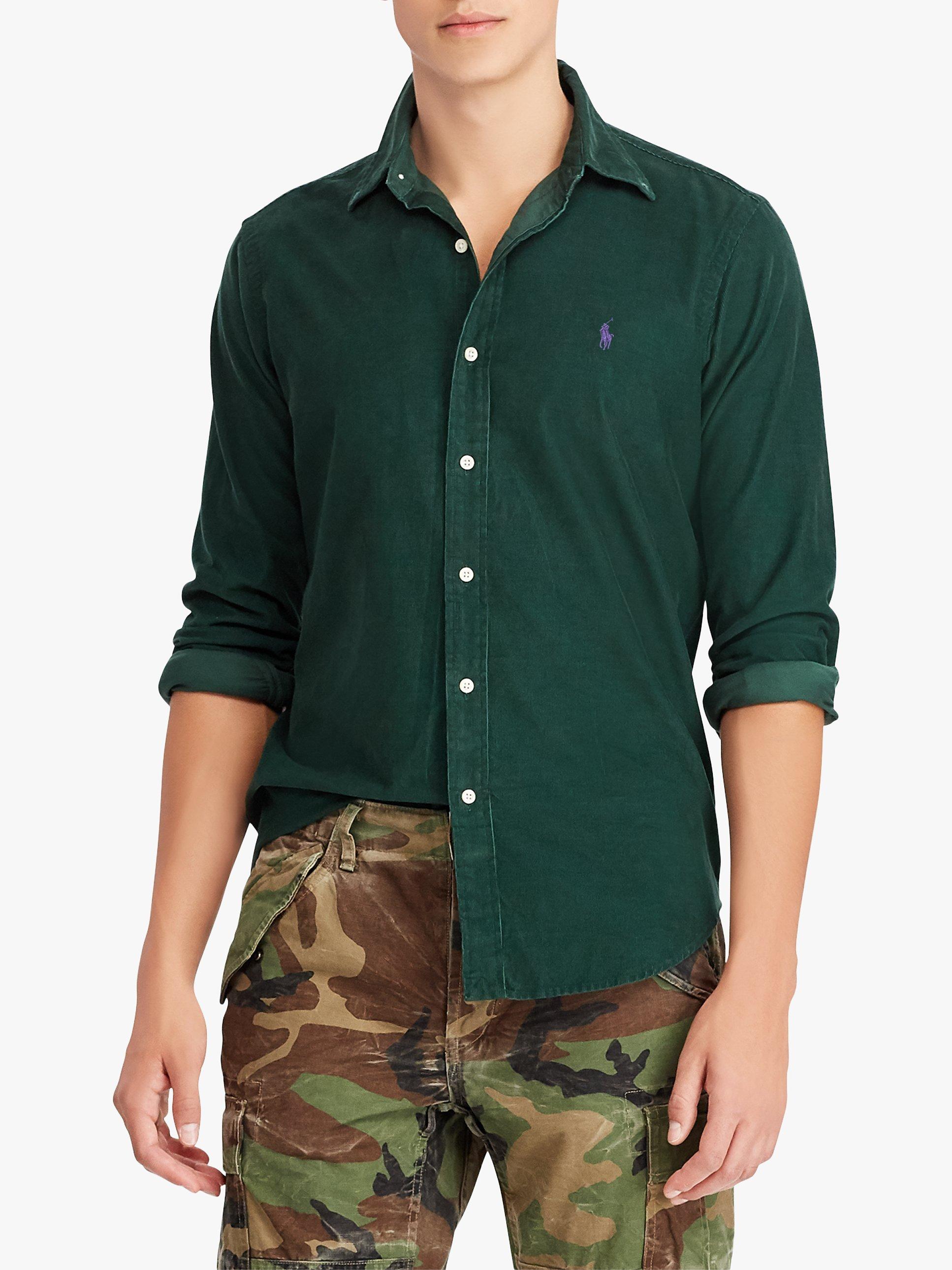 Polo Ralph Lauren Corduroy Sports Shirt College Green