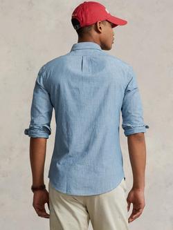 Polo Ralph Lauren Chambray Slim Fit Shirt, Chambray - view 2, Chambray