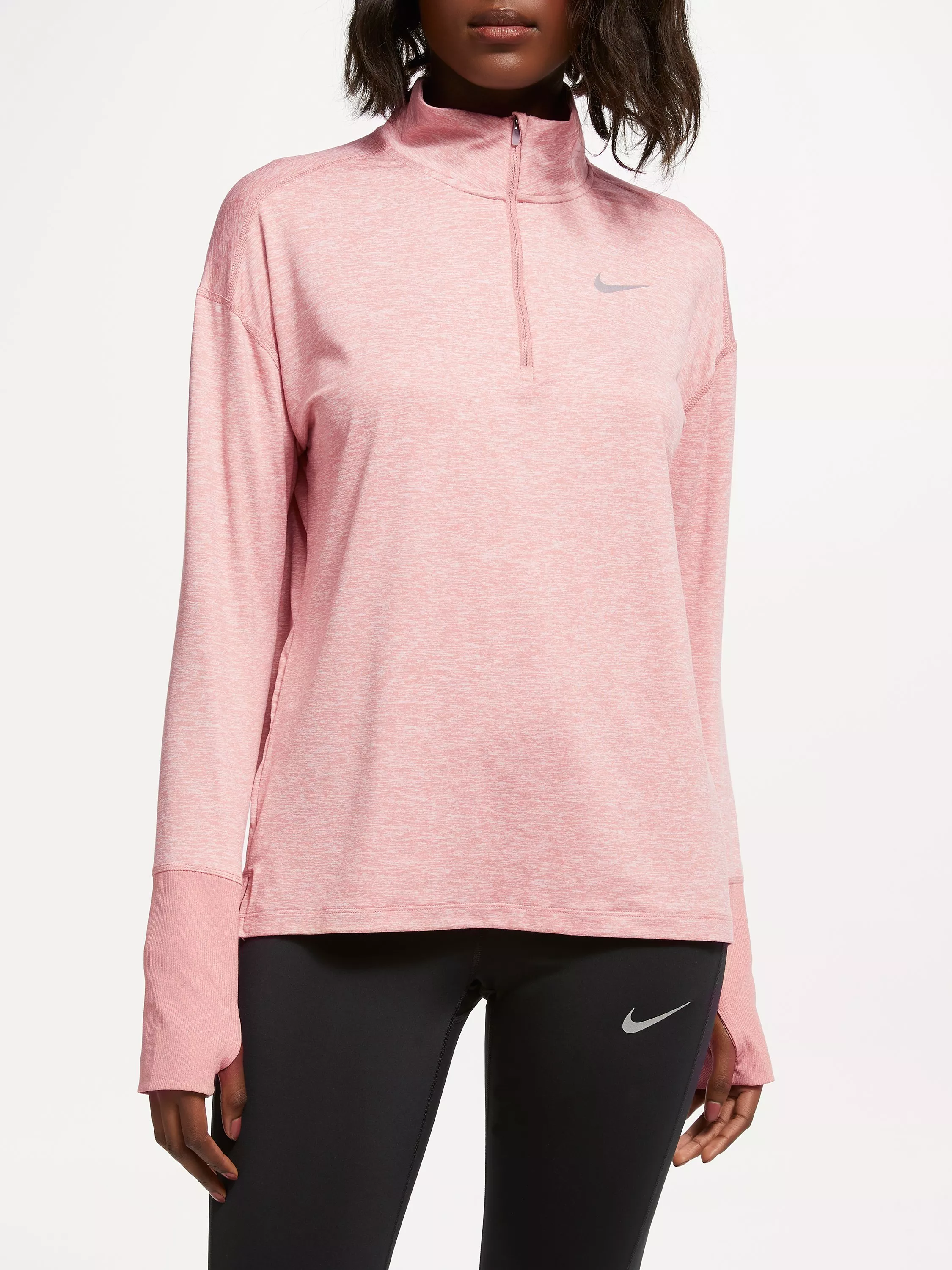 Nike women's dry element half zip long sleeve running shirt best sale