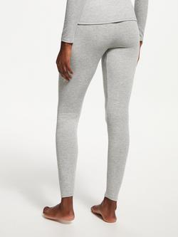 John Lewis Heat Generating Ribbed Thermal Leggings - view 2, Grey