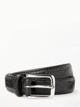 John Lewis Snake Skin Belt, Black