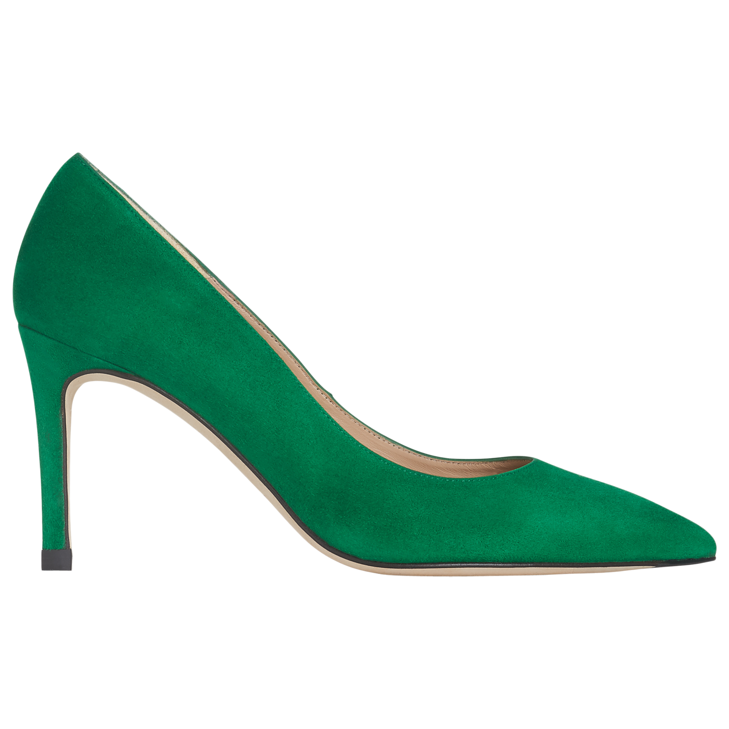 L.K.Bennett Floret Pointed Court Shoes, Green