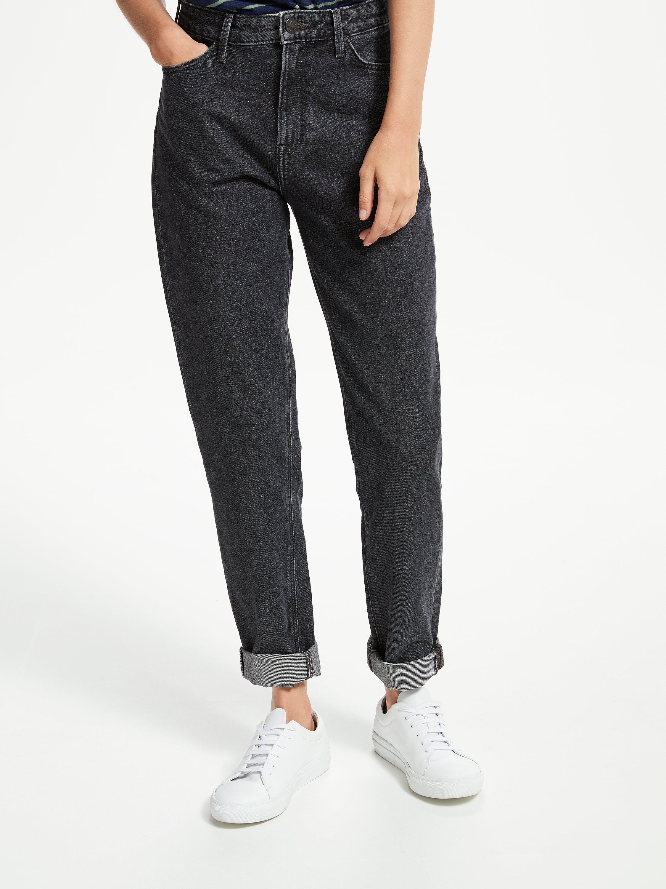 Lee Mom Straight Relaxed Leg Jeans, Black Stone