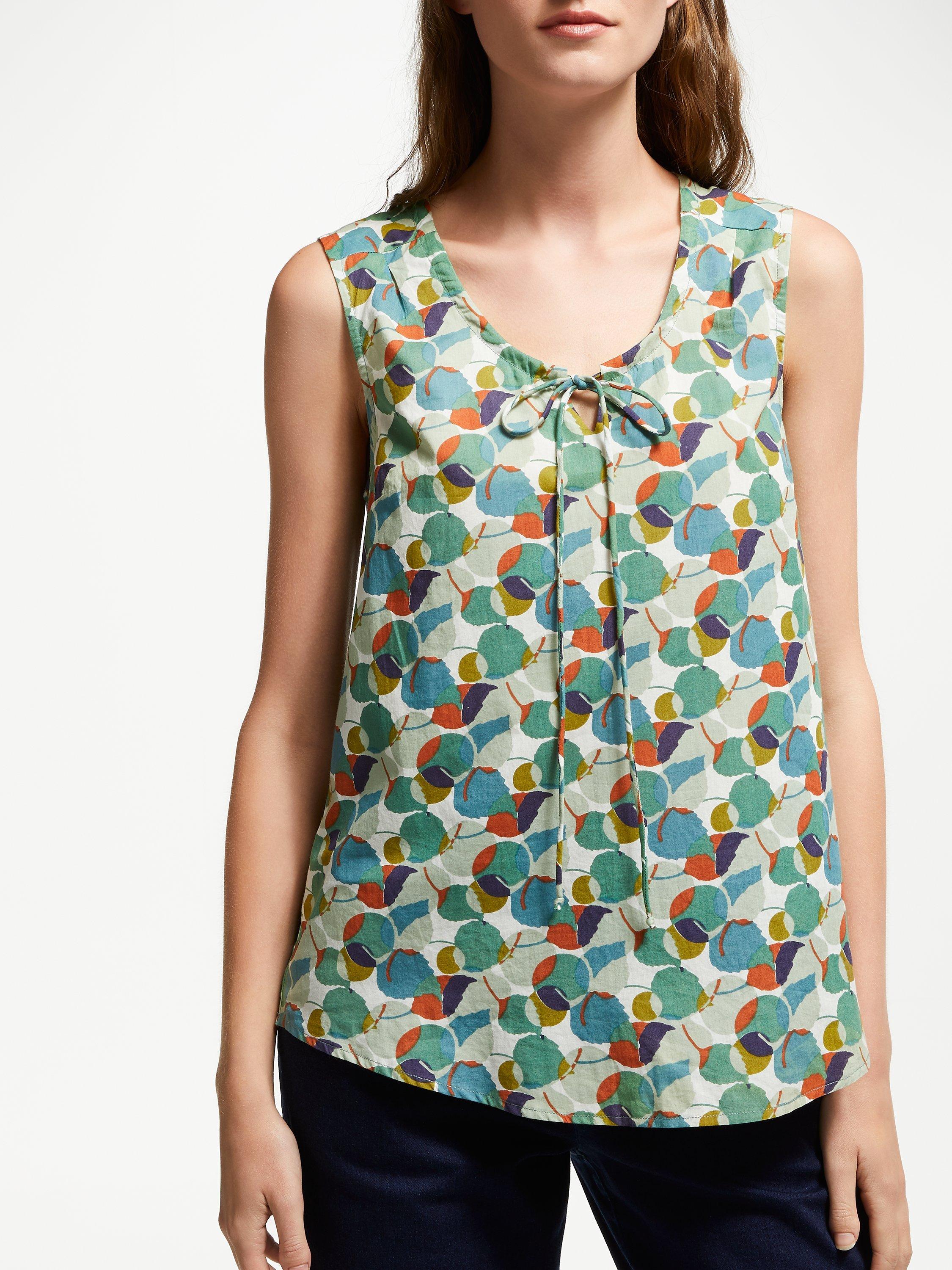 Seasalt Cobbs Well Top, Layered Leaf Salt