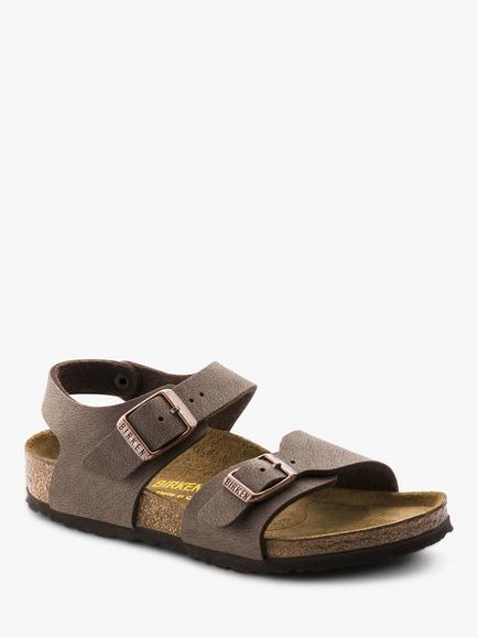 Birkenstock Kids' Nubuck Sandals, Mocha, 