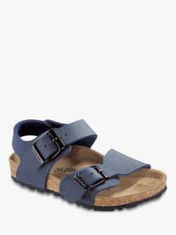 Birkenstock Children's New York Buckle Sandals, Navy, Navy
