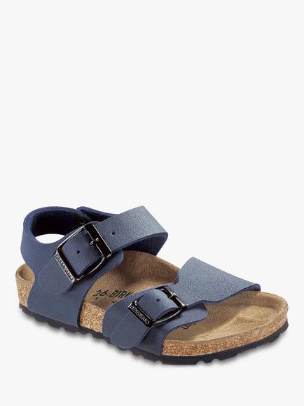 Birkenstock Children's New York Buckle Sandals, Navy, Navy