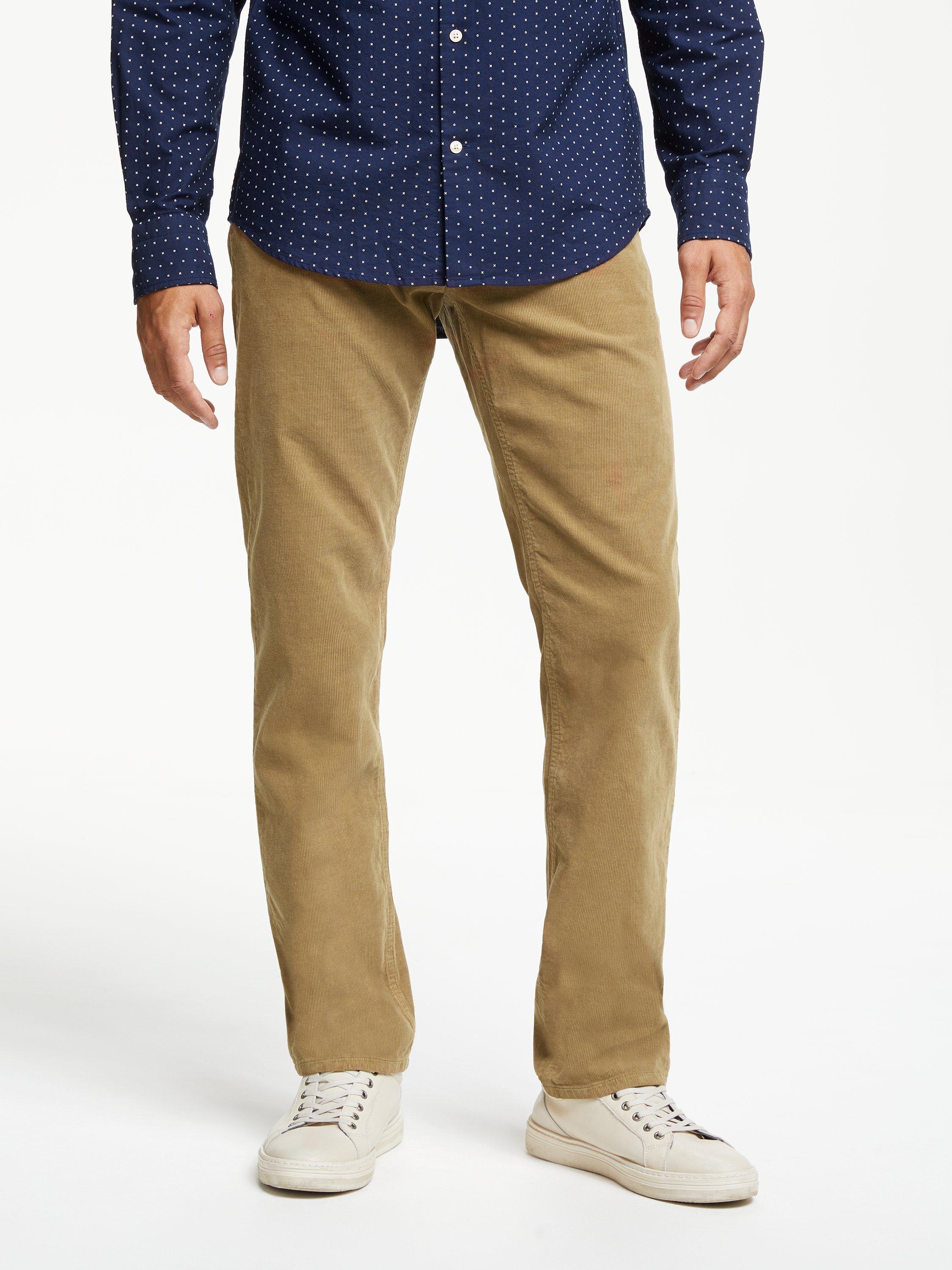 GANT Regular Fit Cord Trousers, Natural