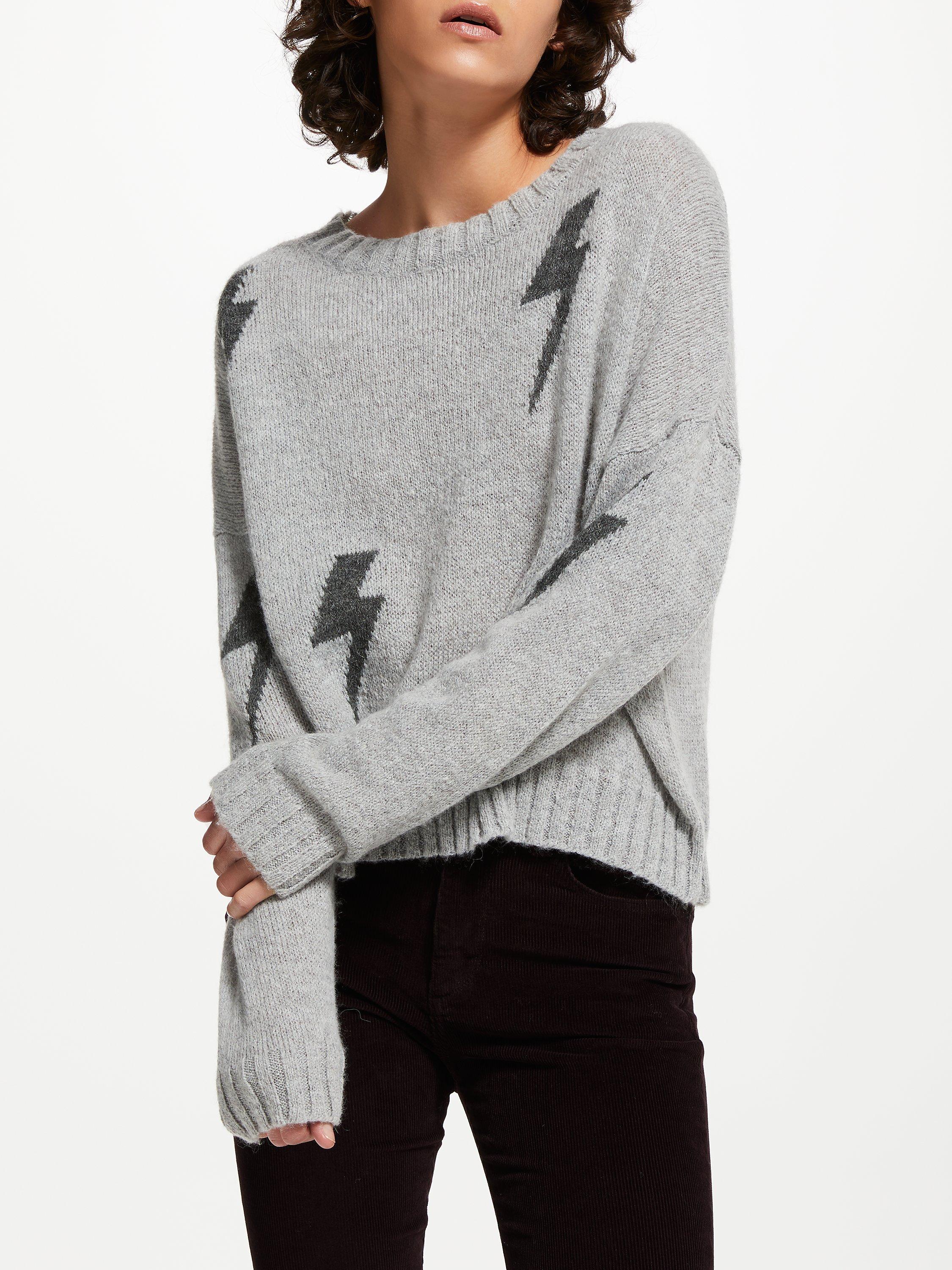 Rails Perci Lightning Bolt Jumper Heather Grey