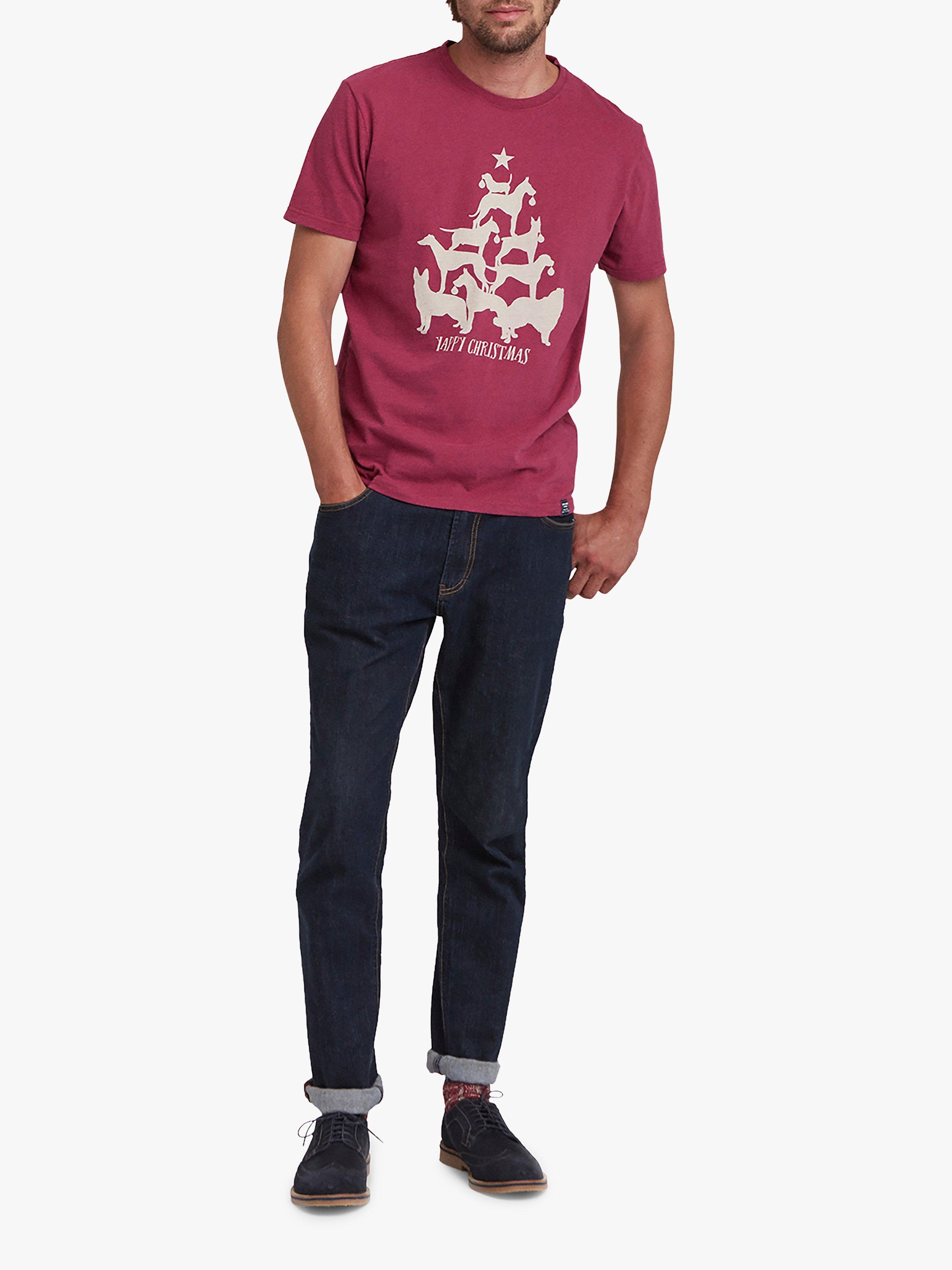 Joules Yappy Christmas T-Shirt, Port