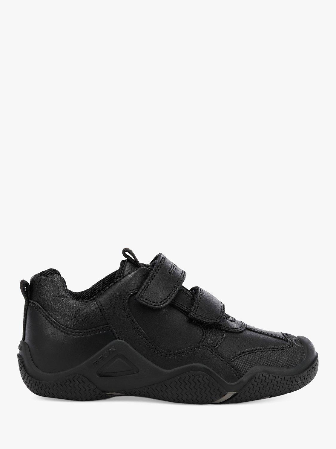 Geox Kids' J Wader Double Riptape Shoes, Black