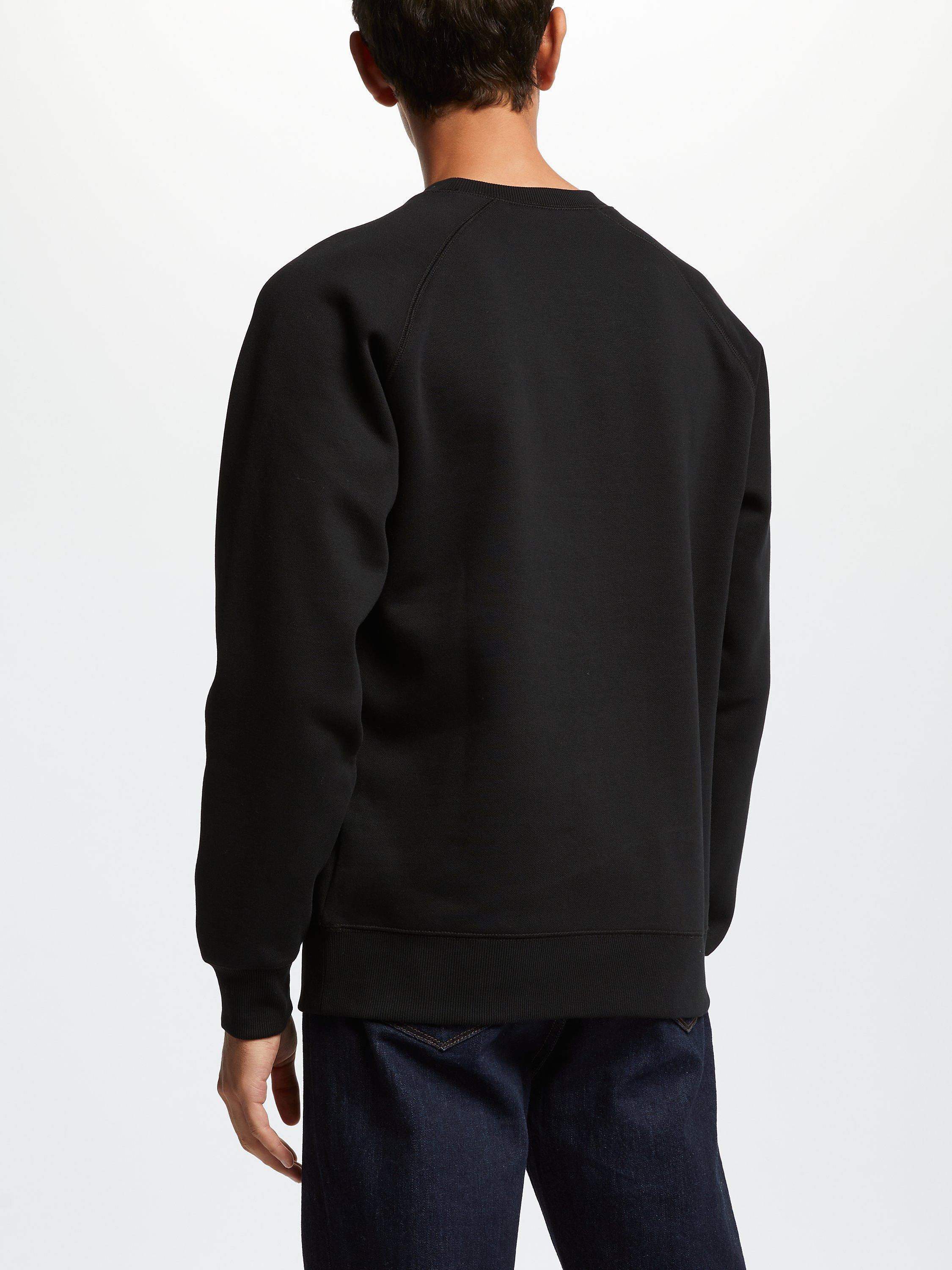 Carhartt WIP Chase Crew Neck Sweatshirt, Black, S