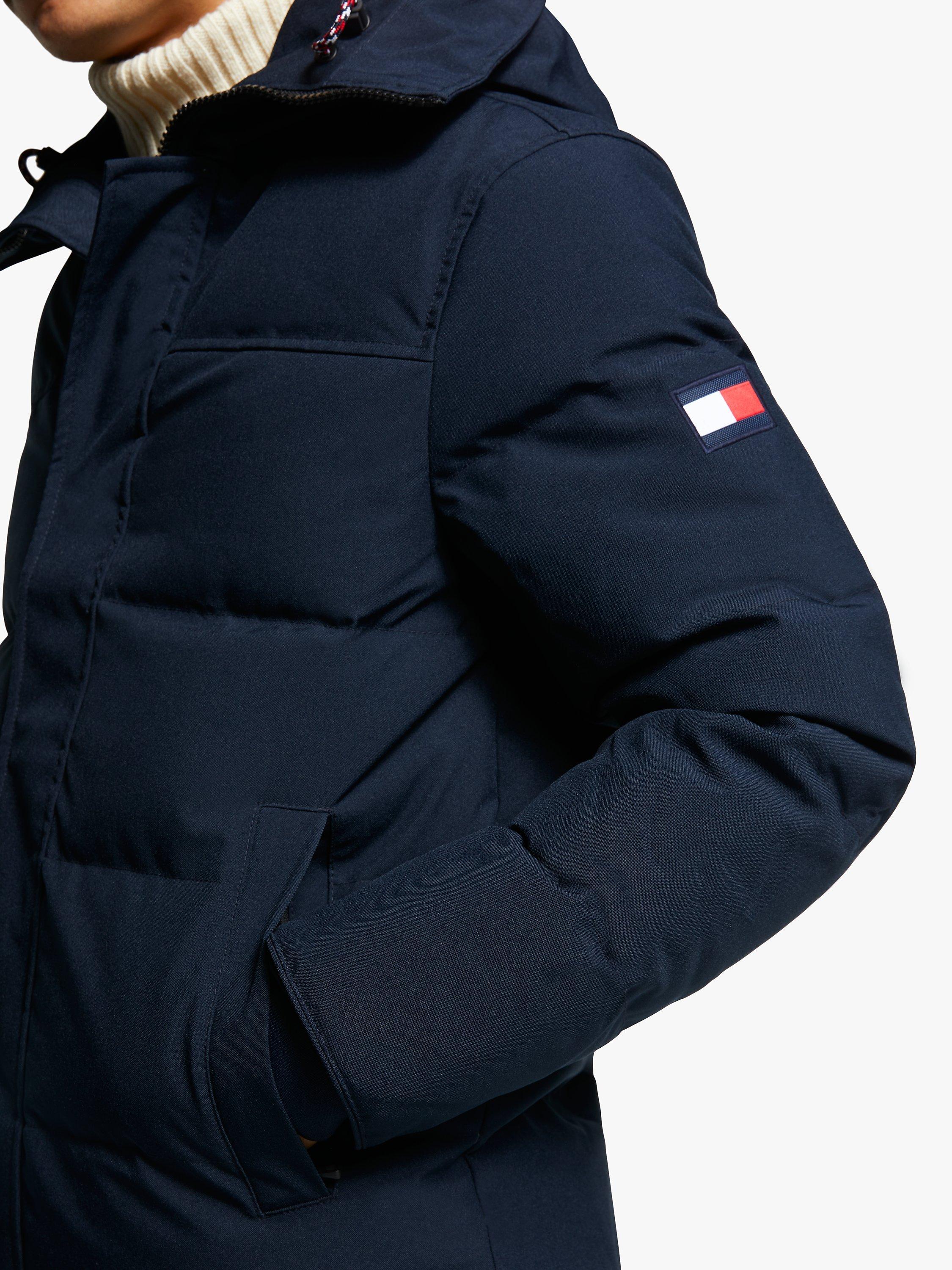 Tommy Hilfiger Canvas Down Bomber Jacket Navy